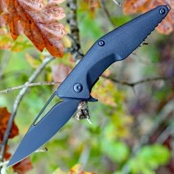 Brous Blades Division Linerlock - Blk Polymer (4.5" Blk D2) BRBM005B