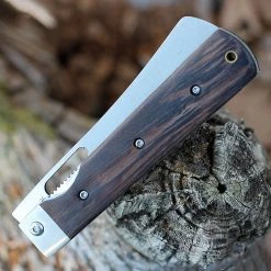Boker Magnum Outdoor Cuisine III 01MB432, 4.75" 440 Stainless Steel Satin Plain Blade, Brown Rosewood Handles 2 Boker Magnum Outdoor Cuisine III 01MB432, 4.75" 440 Stainless Steel Satin Plain Blade, Brown Rosewood Handles -Boker Shop 01MB432.2 98263.1646404683