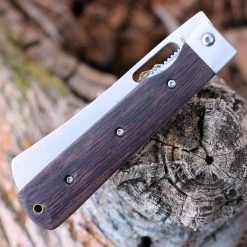 Boker Magnum Outdoor Cuisine III 01MB432, 4.75" 440 Stainless Steel Satin Plain Blade, Brown Rosewood Handles 3 Boker Magnum Outdoor Cuisine III 01MB432, 4.75" 440 Stainless Steel Satin Plain Blade, Brown Rosewood Handles -Boker Shop 01MB432.3 26617.1646404683