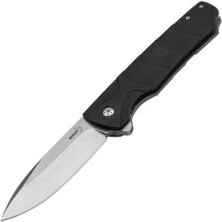 Boker Plus 01BO262 Ridge, 3.5" D2 Plain Blade, Black G-10 Handle
