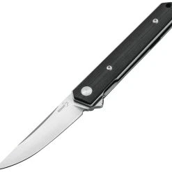 Boker Plus 01BO268 Mini Kwaiken, 3" D2 Plain Blade, Black G-10 Handle