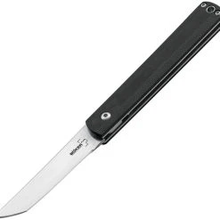 Boker Plus 01BO630 Wasabi, 2.8" 440C Plain Blade, Black G-10 Handle