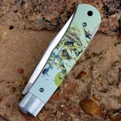 Boker Plus 01BO653 Lockback Frazetta, 3.7" 440C Plain Blade, Aluminum Handle -Boker Shop 01bo653.2 56729.1566586250