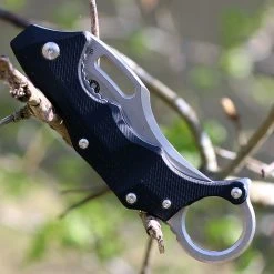 Boker Plus 01BO755 Wildcat XL, 3.4" D2 Karambit Plain Blade, Black G-10 Handle -Boker Shop 01bo755.4 68096.1566586228