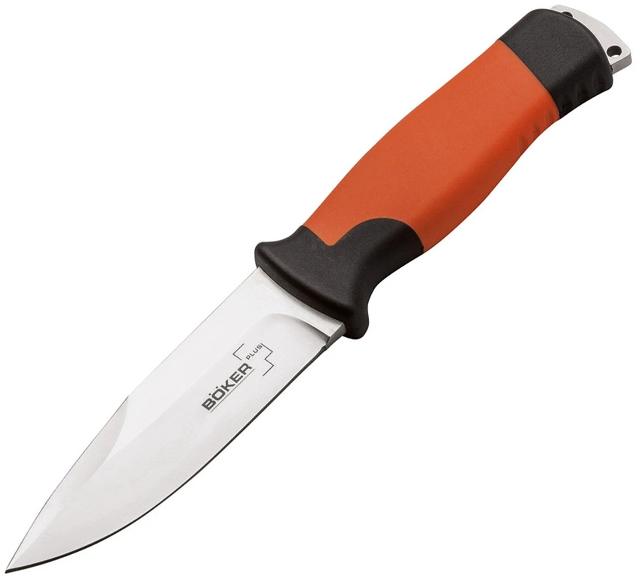 Boker Plus 02BO014 Outdoorsman XL, 4.4" 12C27 Plain Blade, Orange Rubber Handle Boker Plus 02BO014 Outdoorsman XL, 4.4" 12C27 Plain Blade, Orange Rubber Handle -Boker Shop 02bo014 97179.1566586178