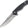 Boker Plus 02BO771 Masada, 4.6" Stonewash D2 Plain Blade, Black G-10 Handle