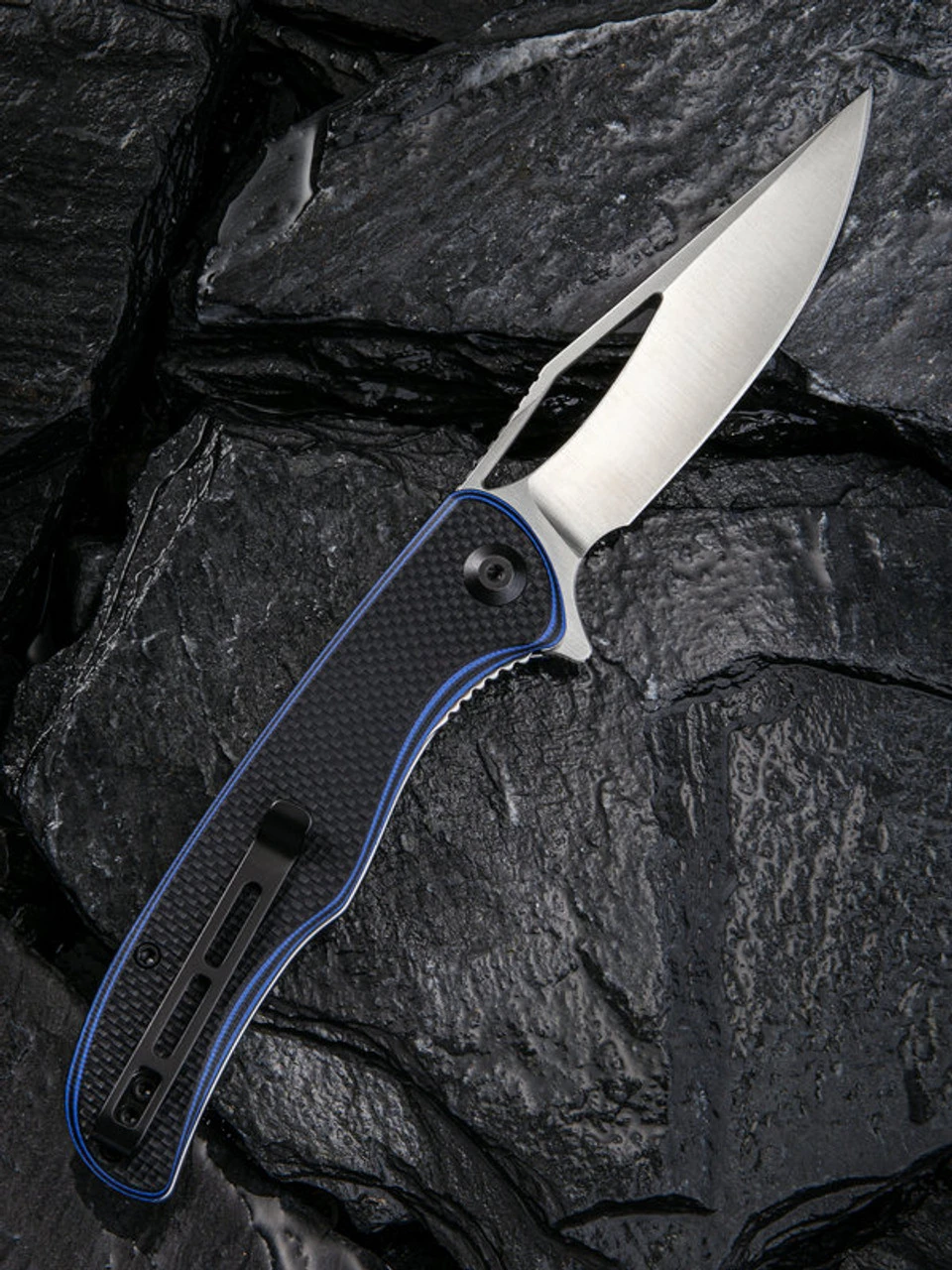 CIVIVI Knives CIVIVI Shredder-Blk/Blue G10 (3.70" Satin D2) C912A 2 CIVIVI Knives CIVIVI Shredder-Blk/Blue G10 (3.70" Satin D2) C912A - Image 2