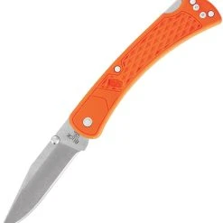 Buck Knives Buck 110 Slim Hunter BU110ORS2, 3.75" 420HC Clip Blade, Orange Nylon Handle