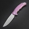 Artisan Cutlery Artisan Tradition Framelock ATZ1702GRE, 3.94" S35VN Plain Blade, Purple Titanium Handle