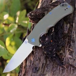 Artisan Cutlery Artisan Tradition ATZ1702PGN, 3.94" D2 Plain Blade, OD Green G-10 Handle