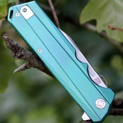 Artisan Cutlery Artisan Littoral ATZ1703GGN, 3.54 In. S35VN Plain Blade, Green Titanium Handle -Boker Shop 1703ggn.3 76874.1566585970