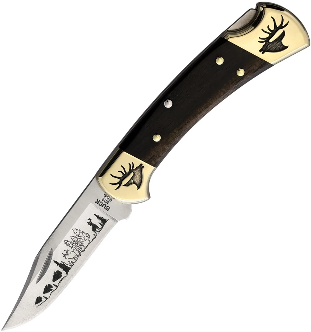 Buck 112 Elk Ebony Wood (3.00" Satin 420) YH402 Brian Yellowhorse Buck 112 Elk Ebony Wood (3.00" Satin 420) YH402 -Boker Shop 18 100470 Product Primary Image 56327.1664225502