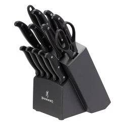 Browning Knives Browning Black Pakkawood Kitchen Cutlery Set - 3220216