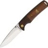 Browning Knives Browning Buckmark Linerlock, BR0304, 2.88" Stainless Blade, Wood Handle