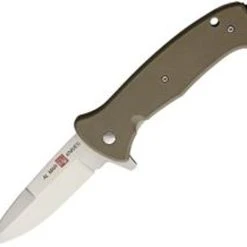 Al Mar SERE 2020 Linerlock A/O 2214, 3.6" 8Cr13MoV SS Plain Blade, FRN Handle, Coyote