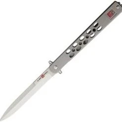 Al Mar Slimline Quicksilver Framelock 4046, 5" D2 Plain Blade, Titanium Handle