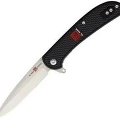 Al Mar Ultralight Hawk Linerlock 4124, 3.15" 8Cr13MoV SS, Plain Blade, FRN Handle