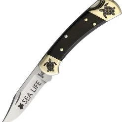 Brian Yellowhorse Buck 112 Sea Turtle Ebony Wood (3.00" Satin 420) YH371