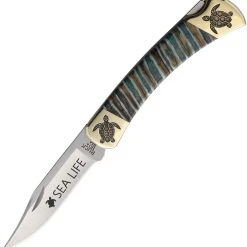 Brian Yellowhorse Buck 110 Mammoth Sea Turtle - Mammoth Tooth (3.75" 420HC) YH376