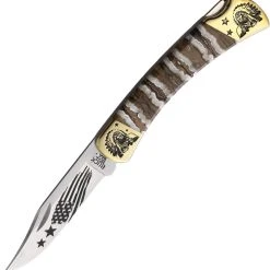 Brian Yellowhorse Buck 110 Mammoth Chief - Natural Mammoth Tooth (3.75" 420HC) YH385