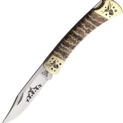 Brian Yellowhorse Buck 110 Mammoth - Natural Mammoth Tooth (3.75" 420HC) YH386