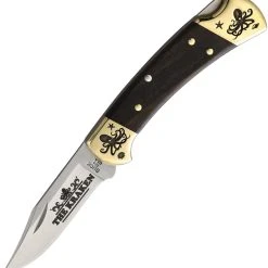 Brian Yellowhorse Buck 112 Kraken Ebony Wood (3.00" Satin 420) YH394