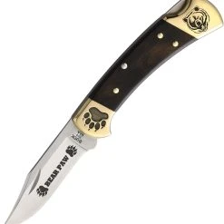 Brian Yellowhorse Buck 112 Bear Ebony Wood (3.00" Satin 420) YH396