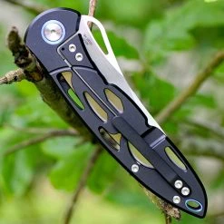 Artisan Cutlery Artisan Dragonfly ATZ1801GBKS, 3.94" S35VN SS Plain Blade, Black TC4 Titanium Handle -Boker Shop 1801gbks.3 31551.1566586042