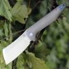 Artisan Cutlery Artisan Osprey ATZ1803GGYM, 3.74" M390 Plain Blade, Gray TC4 Titanium Handle