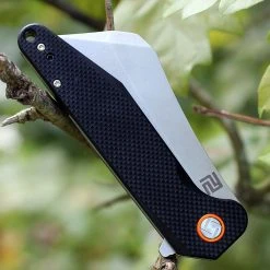 Artisan Cutlery Artisan Osprey ATZ1803PBKF, 3.94" D2 Plain Blade, Black (Flat) G-10 Handle -Boker Shop 1803pbkf.2 47493.1566586028