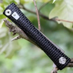 Artisan Cutlery Artisan S Waistline ATZ1805GBKM, 4" M390 Plain Blade, Black Titanium Handle -Boker Shop 1805gbkm.3 53368.1566586034