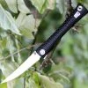 Artisan Cutlery Artisan S Waistline ATZ1805GBKM, 4" M390 Plain Blade, Black Titanium Handle