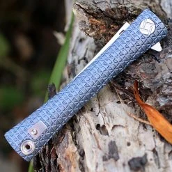 Artisan Cutlery Artisan ATZ1805GBUS S Waistline, 4" S35VN Plain Blade, Blue Titanium Handle -Boker Shop 1805gbus.3 06163.1566585995