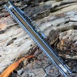 Artisan Cutlery Artisan ATZ1805GBUS S Waistline, 4" S35VN Plain Blade, Blue Titanium Handle -Boker Shop 1805gbus 51253.1566585996