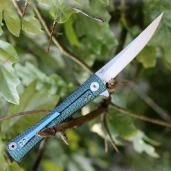 Artisan Cutlery Artisan ATZ1805GGNM S Waistline, 4" M390 Plain Blade, Green Titanium Handle -Boker Shop 1805ggnm.4 71638.1566586002