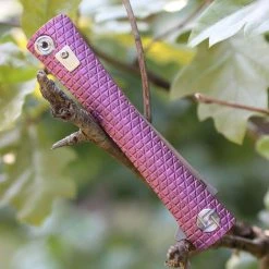 Artisan Cutlery Artisan ATZ1805GREM S Waistline, 4" M390 Plain Blade, Purple Titanium Handle -Boker Shop 1805grem.3 22795.1566586006