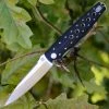 Artisan Cutlery Artisan ATZ1807GBKM Virginia, 3.94" M390 Plain Blade, Black G-10 Handle
