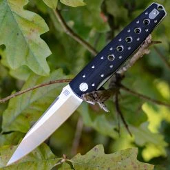 Artisan Cutlery Artisan ATZ1807GBKM Virginia, 3.94" M390 Plain Blade, Black G-10 Handle