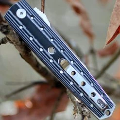 Artisan Cutlery Artisan Virginia ATZ1807PBW, 3.94" D2 Plain Blade, Curved White/Black G-10 Handle -Boker Shop 1807pbw.3 19324.1566586004