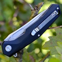 Artisan Cutlery Artisan Zumwalt ATZ1808PBKC, 3.94" D2 Plain Blade, Curved Black G-10 Handle -Boker Shop 1808p bkc.4 23801.1566586028