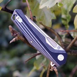 Artisan Cutlery Artisan Zumwalt ATZ1808PBGC, 3.94" D2 Plain Blade, Curved Black/White G-10 Handle -Boker Shop 1808pbgc.2 77092.1566586026