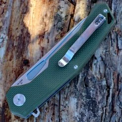 Artisan Cutlery Artisan Zumwalt ATZ1808PGNF, 3.94" D2 Plain Blade, Flat Green G-10 Handle -Boker Shop 1808pgnf.2 74701.1566586033
