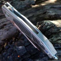 Artisan Cutlery Artisan Apache ATZ1813GGYS, 3.82" S35VN Plain Blade, Gray Titanium/Carbon Fiber Handle -Boker Shop 1813ggys.1 44797.1566586010