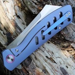 Artisan Cutlery Artisan Tomahawk ATZ1815GBUM, 3.75" M390 Plain Blade, Blue Titanium Handle -Boker Shop 1815gbum.2 11325.1566585988