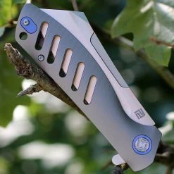 Artisan Cutlery Artisan Tomahawk ATZ1815GGYM, 3.75" M390 Plain Blade, Gray Titanium Handle -Boker Shop 1815ggym.2 72518.1566585983