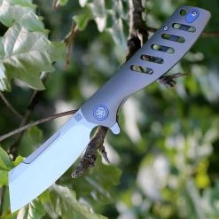 Artisan Cutlery Artisan Tomahawk ATZ1815GGYM, 3.75" M390 Plain Blade, Gray Titanium Handle