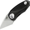 Bestech Tulip Framelock 1913E, 1.25" Bohler M390 Kiridashi Blade, Black Titanium Handle