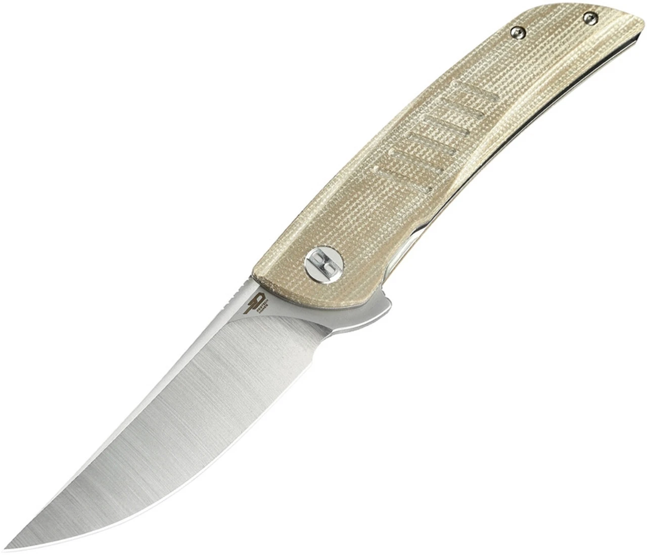 Bestech Knives Swift Linerlock G30C1, 3.5" D2 Satin Plain Blade, Beige Micarta Handle 1 Bestech Knives Swift Linerlock G30C1, 3.5" D2 Satin Plain Blade, Beige Micarta Handle