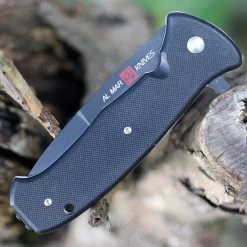 Al Mar S.E.R.E. 2020 Night Linerlock A/O 2206, 3.6" D2 Matte Black Titanium Plain Blade, G-10 Handle 6 Al Mar S.E.R.E. 2020 Night Linerlock A/O 2206, 3.6" D2 Matte Black Titanium Plain Blade, G-10 Handle -Boker Shop 2206.3 03061.1598894874