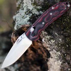 Doug Ritter Knives And Gear Doug Ritter Mini-RSK® MK1-G2 Knifeworks Exclusive - G-Mascus® Red G-10/Stonewashed